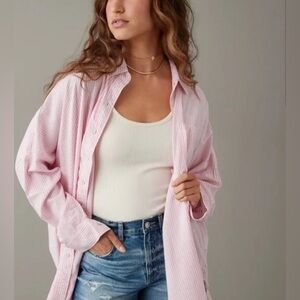 American Eagle | AE Go Big Oversized Shirt - size Small